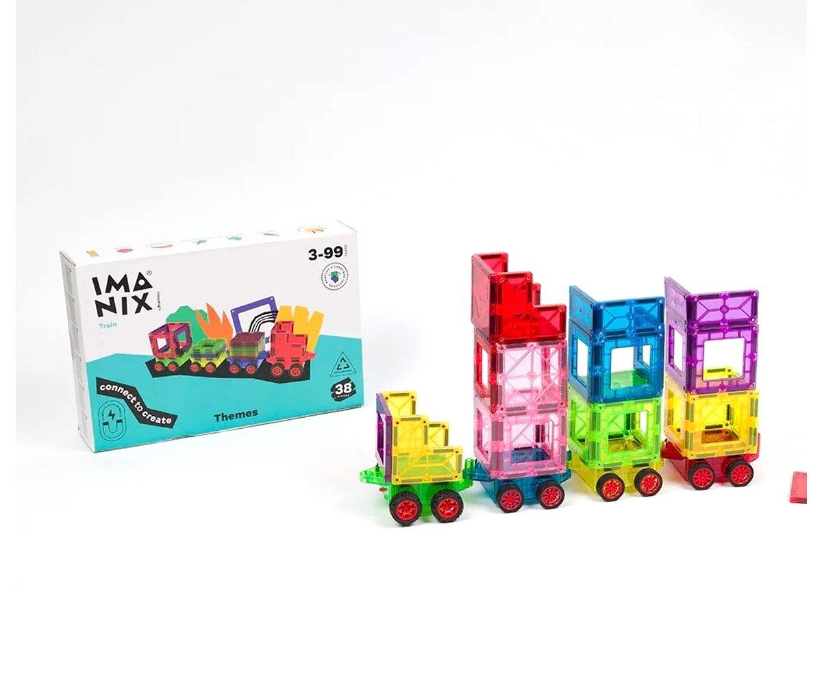 Imanix Set de Trenes 38 piezas